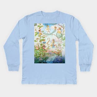 Bubble Bridge Across the Daisies - Harold Gaze Kids Long Sleeve T-Shirt